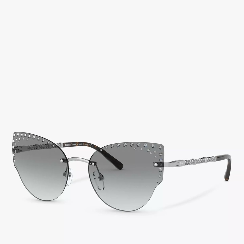 Michael Kors Black Studded Cat-Eye Sunglasses | MK1058B St. Anton